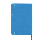 Notebook with inner pocket, A5 lined pages blue colour