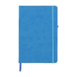 Notebook with inner pocket, A5 lined pages blue colour