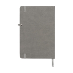 Notebook with inner pocket, A5 lined pages grey colour