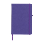 Notebook with inner pocket, A5 lined pages violet colour