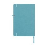 Notebook with inner pocket, A5 lined pages light blue colour