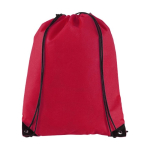 Non-woven drawstring backpack 80 g/m² red colour