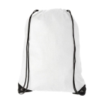 Non-woven drawstring backpack 80 g/m² white colour