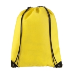 Non-woven drawstring backpack 80 g/m² yellow colour