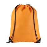 Non-woven drawstring backpack 80 g/m² orange colour