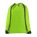 Non-woven drawstring backpack 80 g/m² lime colour