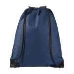 Non-woven drawstring backpack 80 g/m² navy-blue colour