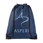 Non-woven drawstring backpack 80 g/m² navy-blue colour