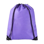 Non-woven drawstring backpack 80 g/m² purple colour