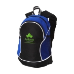 Bicolor large-capacity polyester and PP backpack royal blue colour