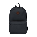 Laptop backpack with securing flap, 15'' black colour