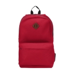 Laptop backpack with securing flap, 15'' red colour