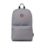 Laptop backpack with securing flap, 15'' grey colour