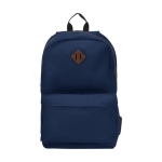 Laptop backpack with securing flap, 15'' navy-blue colour