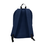 Laptop backpack with securing flap, 15'' navy-blue colour