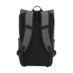 Grey and black padded backpack for 15.6'' laptop dark grey colour