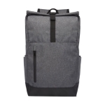 Grey and black padded backpack for 15.6'' laptop dark grey colour