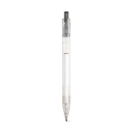 Eco pen made from recycled plastic with black ink, RPET black colour first view