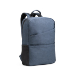 Recycled laptop backpack with padded pockets, 15.6'' blue colour