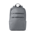 Nylon laptop backpack, RFID compartment, 15'' grey colour first view