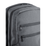 Nylon laptop backpack, RFID compartment, 15'' grey colour sixth view