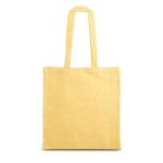 Recycled cotton bag, 140 g/m2, Reciclo Colors yellow colour first view