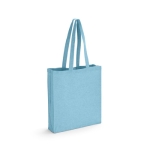 Recycled cotton bag, 140 g/m2, Reciclo Colors light blue colour