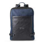 Stylish laptop backpack with mixed materials, 15.6'' main view