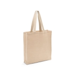 Juco bag with inner compartment and zip, 275 g/m2, Juco natural colour