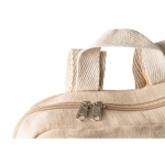 Backpack, jute fibers with front pocket, 275 g/m2, Juco natural colour fourth view