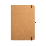 Notebook with eco cover and lined pages, A5 light brown colour second view