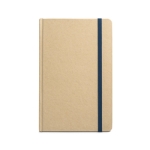 A5 notebook, recycled paper, cardboard cover navy-blue colour first view