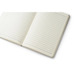 Antibacterial A5 notebook, with eco lined paper light grey colour third view