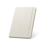 Antibacterial A5 notebook, with eco lined paper light grey colour