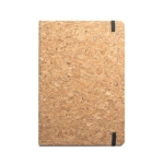 Set of cork notebook and ballpoint pen in gift box, A5 natural colour second view