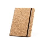 Set of cork notebook and ballpoint pen in gift box, A5 natural colour third view