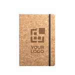 Set of cork notebook and ballpoint pen in gift box, A5 main view