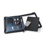 High-quality portfolio folder with zip, A4 Workshop blue colour fourth view