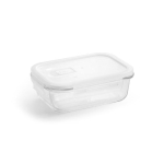 Airtight glass lunch box, 600 ml, Crystal white colour