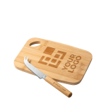 Chopping board with a small cheese knife, Gruyere main view