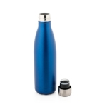 Vacuum-insulated stainless steel bottle, 540 ml blue colour third view