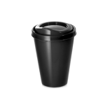 Takeaway coffee cup with logo for events, 430 ml black colour