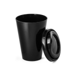 Takeaway coffee cup with logo for events, 430 ml black colour third view