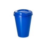 Takeaway coffee cup with logo for events, 430 ml royal blue colour