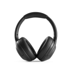 Wireless headphones with battery and memory card black colour fifth view