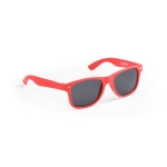 Sunglasses, paper glasses case, UV400 protection red colour