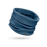 Cotton caps with logo and hook-and-loop closure, 175 g/m² blue colour