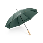 Automatic umbrella made of RPET, Ø 105, Reciclo Plus dark green colour image with logo