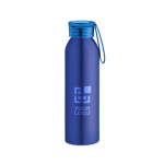 Leak-proof aluminium bottle with silicone handle, 600 ml view with print area