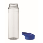 Bottle with foldable mouthpiece made of PP with straw, 650 ml royal blue colour fourth view